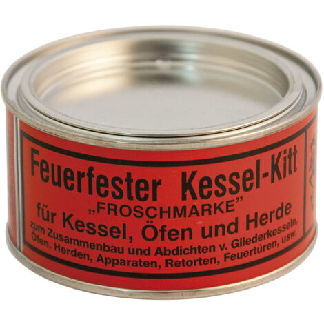 Mastic réfractaire, gris, résistant aux températures jusqu'à 1100 °C, 600 g
