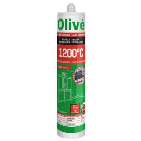 Mastic réfractaire olive 1200 °C 300 ml noir