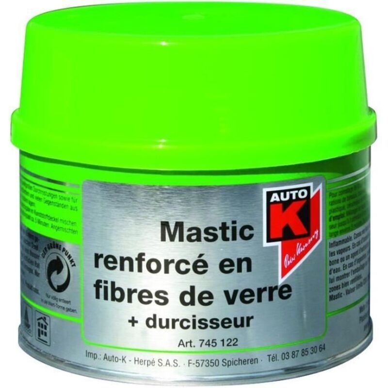 Mastic Renforcé en Fibres de Verre + Durcisseur - AUTO K