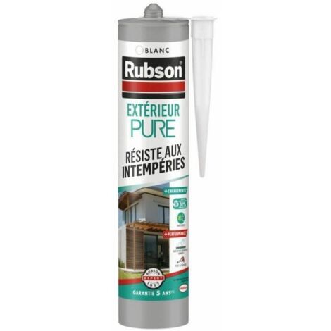Mastic - RUBSON - PURE - Extérieur - Blanc - 280ml