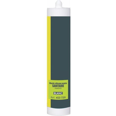 Mastic sanitaire silicone neutre Makemo P-Pro blanc 300ml - à l'unité