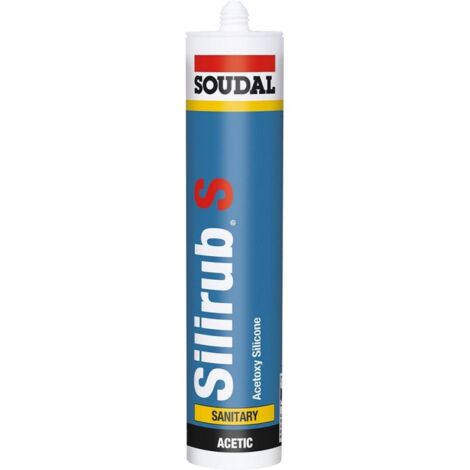 Mastic sanitaire Silirub S 300ml noir SOUDAL (Par 15)