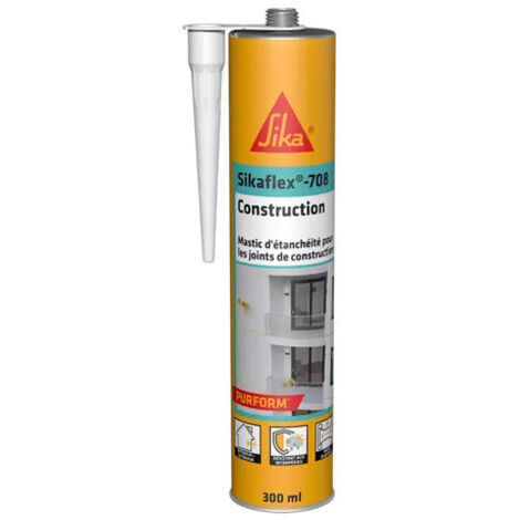 Mastic Sikaflex®-708 Construction - blanc - cartouche 300ml - SIKA