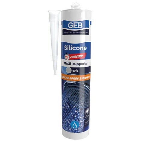 Mastic Silicone 60 Min Chrono Gris 280 Ml - Geb