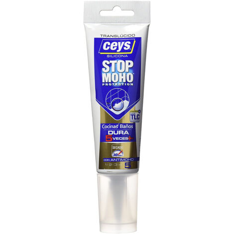 Mastic silicone anti-moisissure blanc 125 ml CEYS Sellaceys