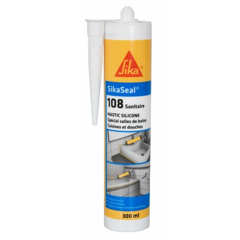 Mastic silicone anti-moisissure SIKA Sikaseal 108 Sanitaire