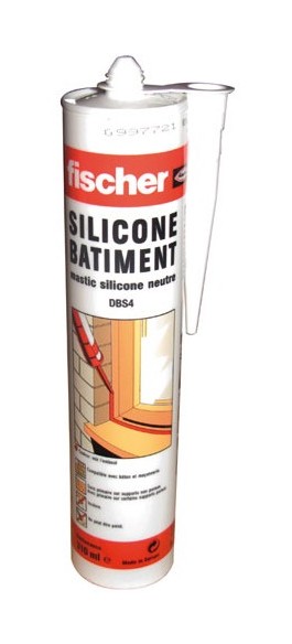 FISCHER - Mastic silicone DBS - blanc - 310 mL
