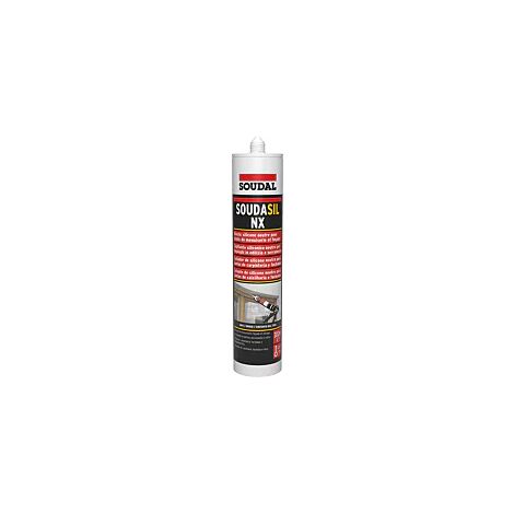 SOUDAL Mastic silicone bâtiment neutre blanc - Soudasil NX - Menuiserie Façade