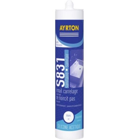 Mastic silicone blanc acétique S 831 300mL - Soudal