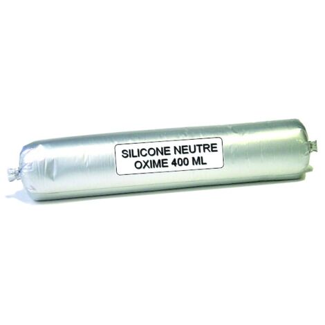 Mastic silicone neutre OXIME pour façades et vitrage - 400 ml - blanc - SOUDAL