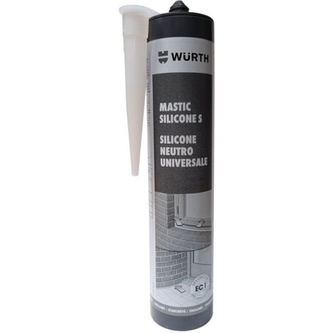 Mastic silicone neutre S, 310 ml, translucide