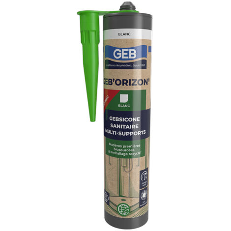 Mastic silicone sanitaire GEB'ORIZON cartouche 310 ml blanc