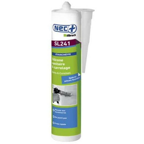 Mastic Silicone sanitaire SL241 NEC+ transparent 310ml