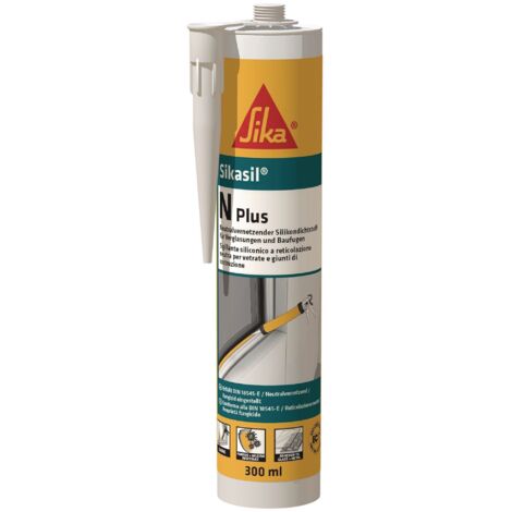 Mastic silicone SIKASIL N plus noir 300 ml cartouche SIKA (Par 12)
