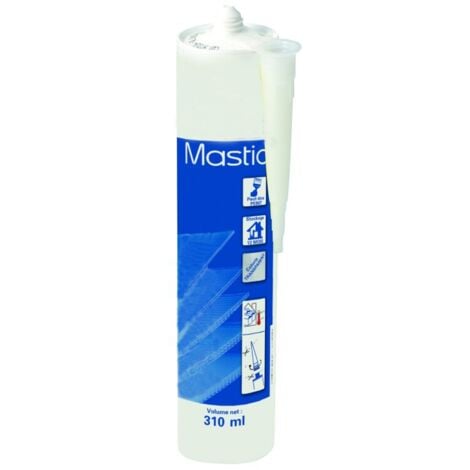 MCCOVER Mastic silicone transparent polycarbonate et multi supports 310 ml - Coloris - Transparent, Contenance - 310 ml