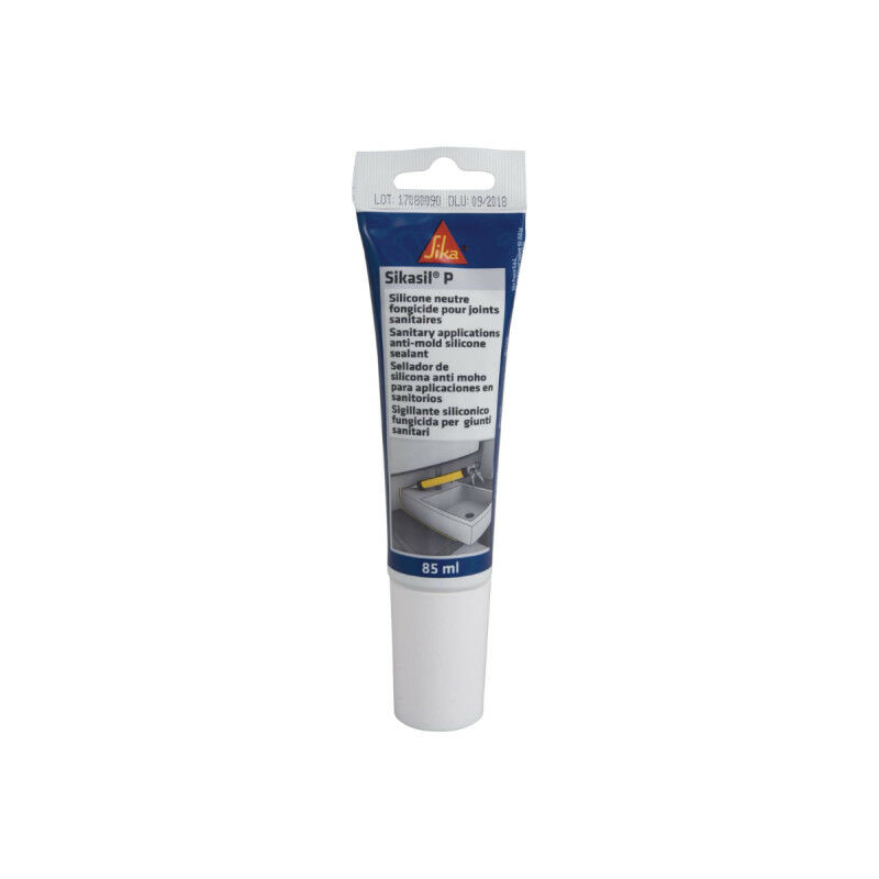 Mastic silicone universel pour joint d'étanchéité sil-P Marine - Transparent - 85ml - Transparent - Sika