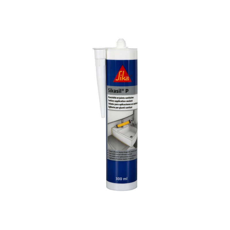 Mastic silicone universel pour joint d'étanchéité sil-P Marine - Transparent - 300ml - Transparent - Sika