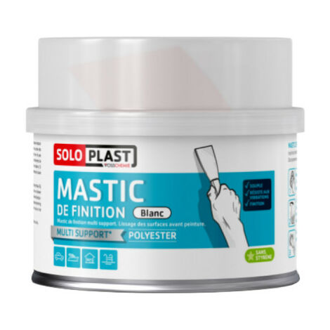 Mastic Soloplast type ferro élastic blanc 870g avec durcisseur - Blanc