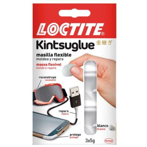 Mastic souple 3x5gr noir kintsuglue loctite