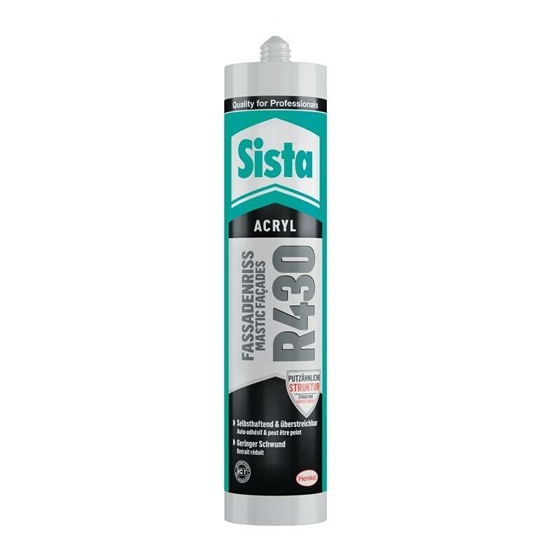 Sista - Acrylique R430 fente de façade 300 ml blanc cassé