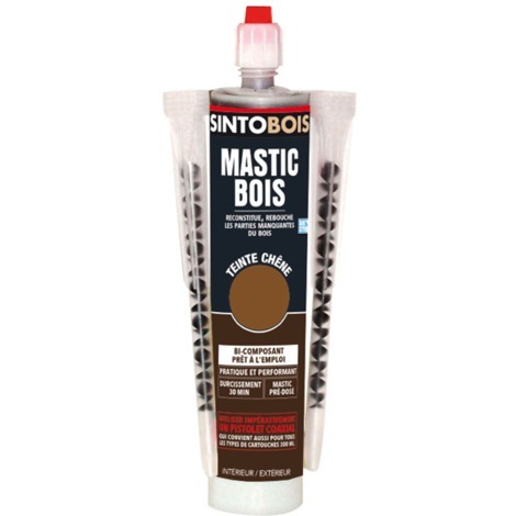 SINTO SA Mastic Standard SINTOBOIS - Chêne - Cartouche 300 ml - 33708