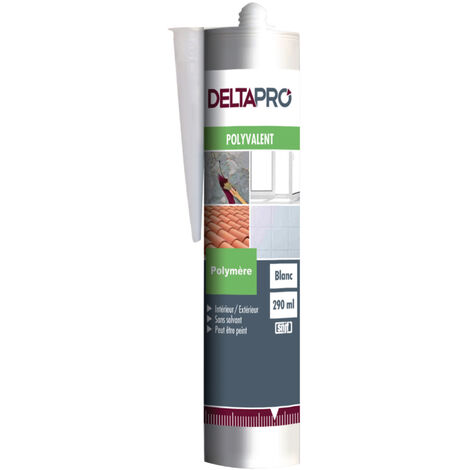 mastic universel - joints & collage - cartouche de 290ml - gris - deltapro 30601729
