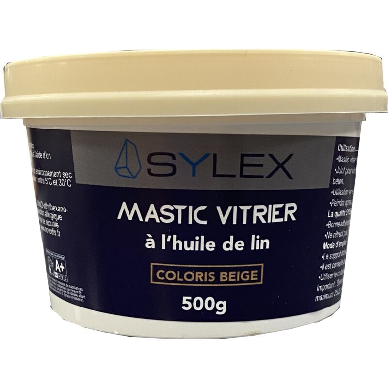 Sylex - Mastic vitrier à l'huile de lin 1kg Couleur: Brun - Brun