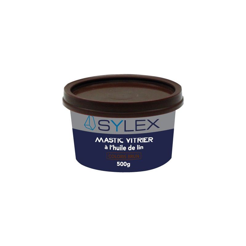 Sylex - Mastic vitrier à l'huile de lin 500g Couleur: Brun - Brun