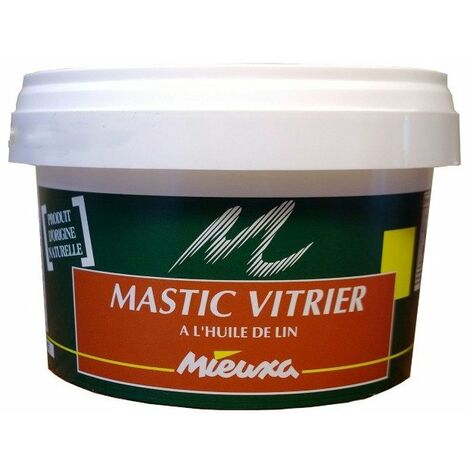 Mastic Vitrier Incolor.Pot 1kg - MIEUXA