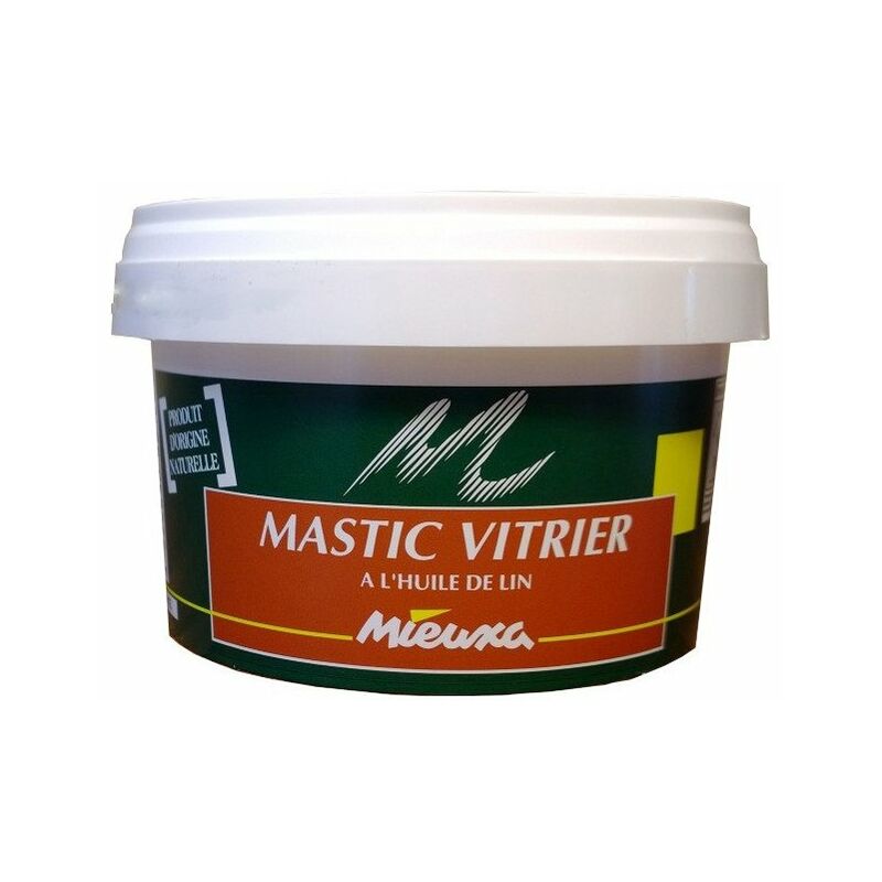 Mastic Vitrier Incol. Pot 500g - MIEUXA