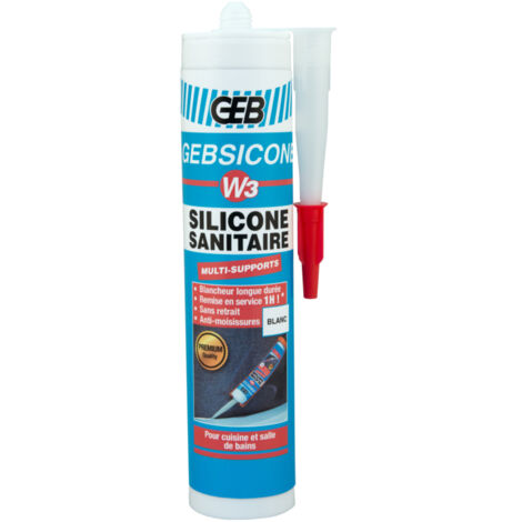 Mastice in silicone Gebsicone W3 BIANCO