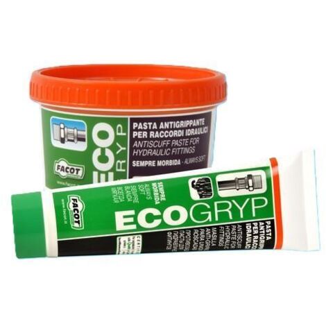 Mastice verde in barattolo per raccordi idraulici e guarnizioni multicompatibile antigrippante facot ecogryp ecoba0400
