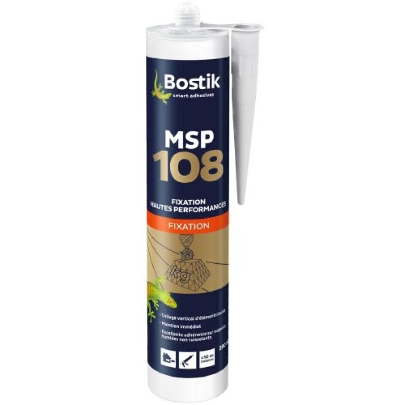 Bostik - Mastics ms Polymère msp 108 coloris blanc carton de 12 cartouches de 290 ml - Blanc