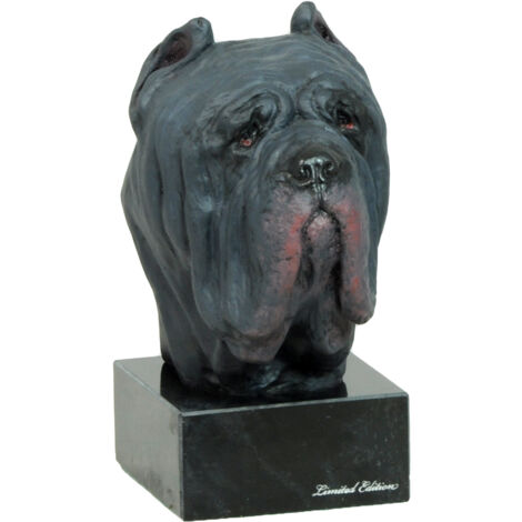 Mastino Napoletano, Mastino Napoletano, Mastino Napoletano - statuetta dipinta, figurina, realizzata dall'artista, marchio Art-Dog