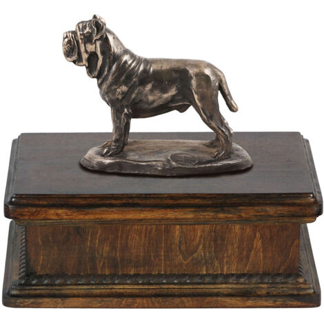 Mastino Napoletano - urna per ceneri di cane, urna classica con statuetta, urna elegante con cane di Art-Dog