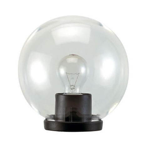 Mastlaterne 'Globo' 75W Max - Ø cm.30 Farbe Schwarz - Opal
