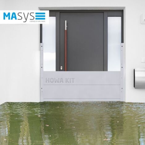 Masys Hochwasser-Kit Large 2 m Breite, Höhe  60 cm Hochwasserschutz