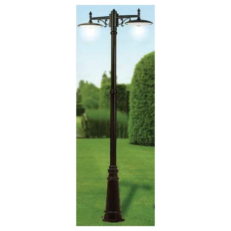 TOSCANE Lant.+Mat IP43 IK02 cuivré E27 2x57W max Lpe non incl haut.2,33m ARIC 4084