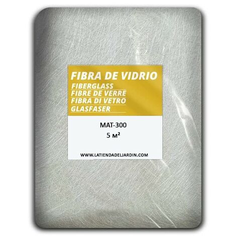 MAT-300 Fiberglas (Dichte 300 g/m2) 5 m2. Glasfasernetz zur Reparatur aller Arten von Zubehör