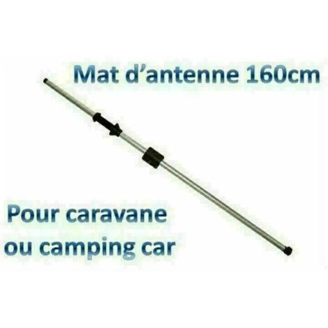 Mât d'antenne intérieur blocage par molette pour caravane et camping-car