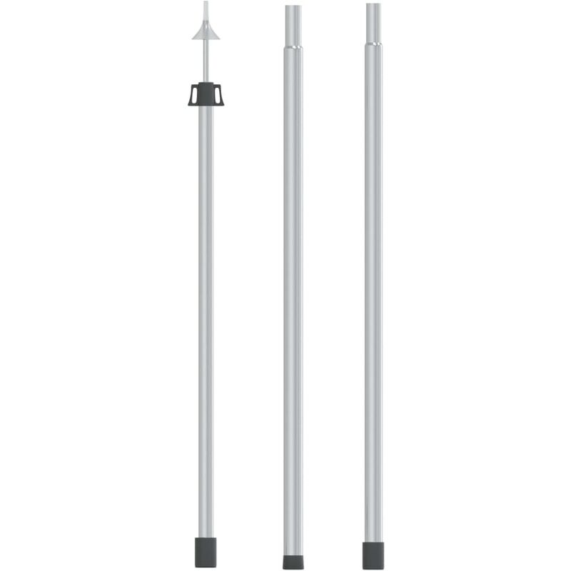 Mât de bâche télescopique avec longueur de 102-260 cm Aluminium