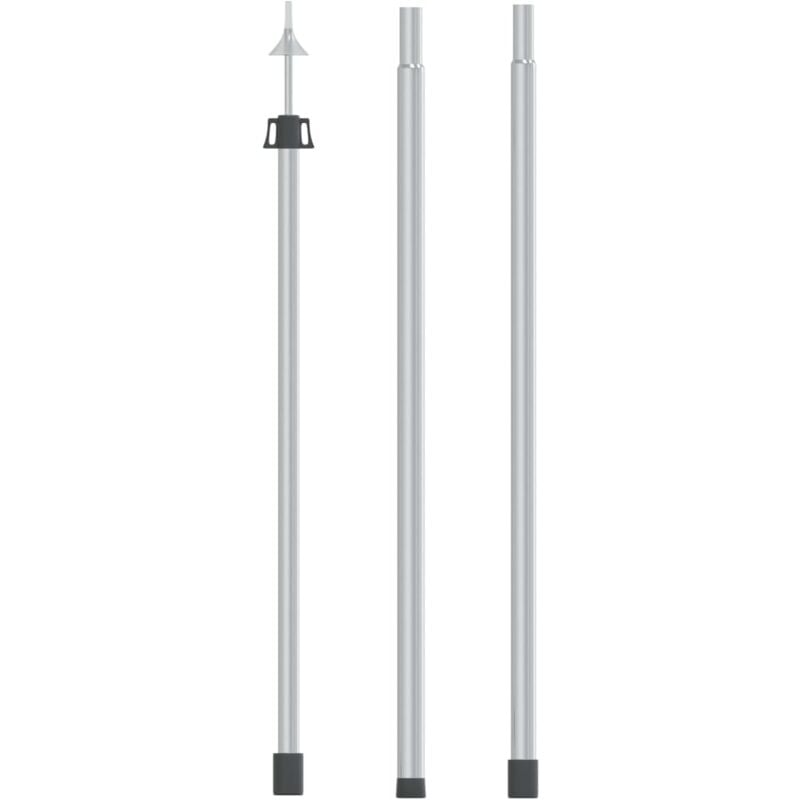 Mât de bâche télescopique avec longueur de 102-260 cm Aluminium Vidaxl