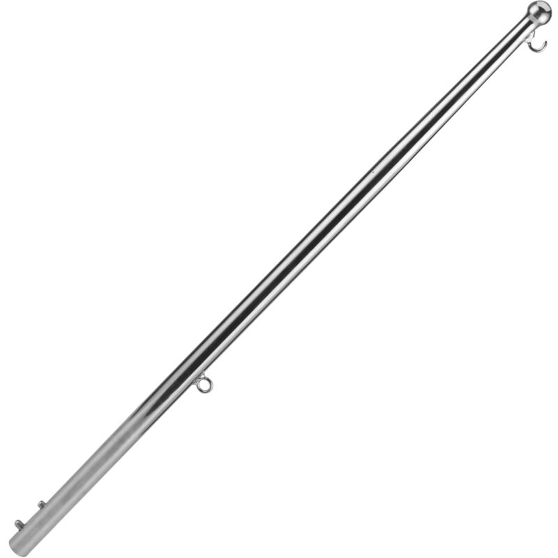 Mât de drapeau de bateau en acier inoxydable 304 de 610 mm pour montage sur rail de yacht marin