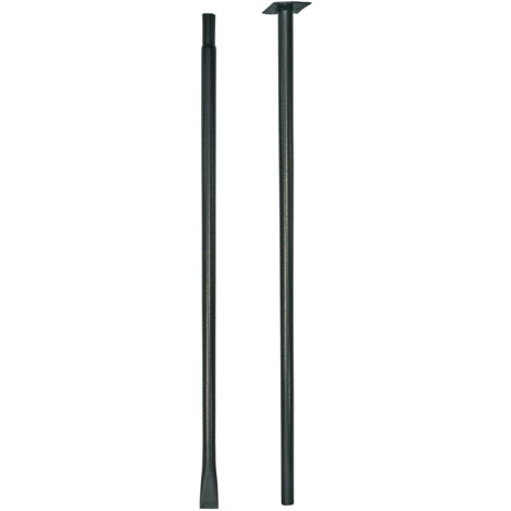Mât de fixation dans le sol anthracite 190 cm – Acier époxy résistant aux UV et gel – Vis de fixation incluses – Louis Moulin
