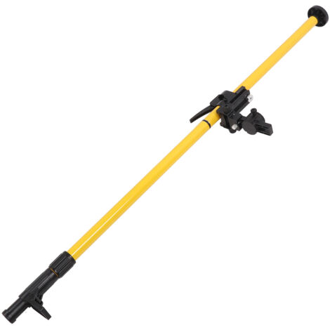 Mât de montage laser de 4,2 m Rotation à 360 degrés Tige télescopique laser multifonctionnelle à réglage fin avec base à ressort