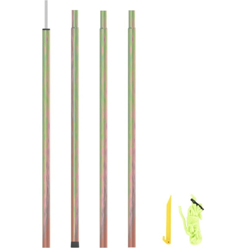 Mât de parasol 200 cm Acier galvanisé CFW13984