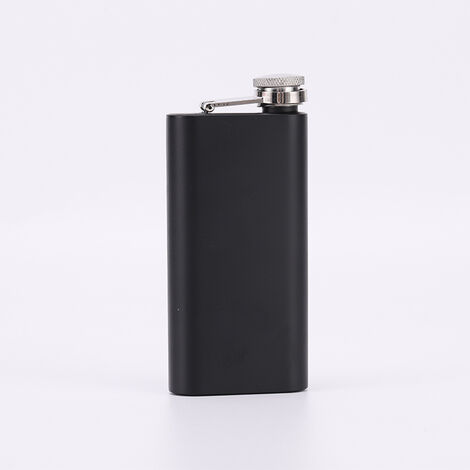 mat en acier inoxydable flacon de hanche carré Portable Mini flacon de hanche peinture clignotante pour les femmes bouteille de vin personnaliser le 01