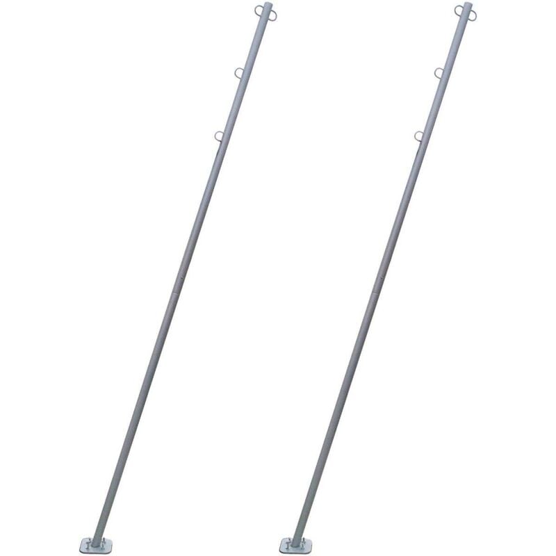 Mat incliné pour voile d'ombrage (Lot de 2)