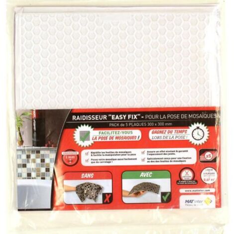 MAT INTER - Pack de 5 supports adhésif pour la pose de mosaïques