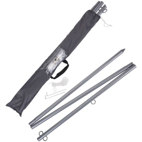 Mât pour voile d'ombrage de 2,2 m  Ø : 25 mm